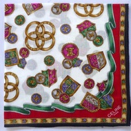 Celine Paris 古董絲巾 - 手帕 18.5 x 18.5 英吋