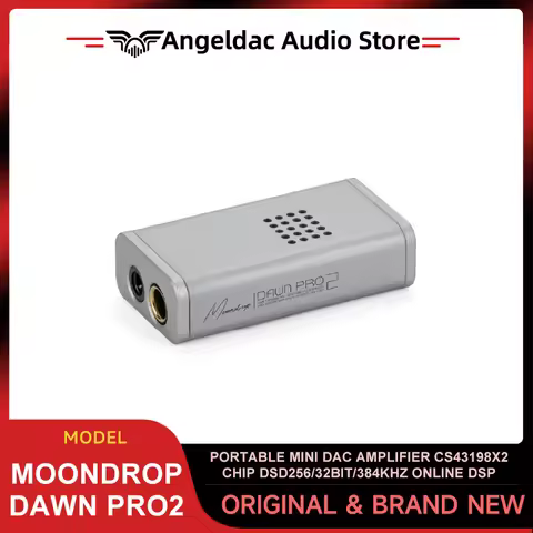 Moondrop Dawn pro2 Portable Mini DAC Amplifier CS43198x2 Chip DSD256/32Bit/384kHz Online DSP
