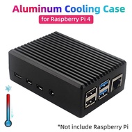 Raspberry Pi 4 Aluminum Alloy Case Black Gray Metal Shell Passive Cooling Enlosure Case for Raspberr