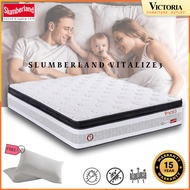 FREE DELIVERY Slumberland Far Infrared Vitalize 3 Mattress (15 Years Warranty) Tilam / bed (Single/S.Single/Queen/King)