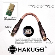 สายสัญญาณสำหรับเชื่อมต่อ DAC/AMP แบรนด์ Hakugei รุ่น OTG มี 2 แบบ Lightning & TypeC
