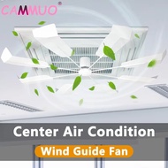 Cammuo Aircon Wind Guide Fan Central Aircond Wind Guide Fan 360° Fast Cooling evenly Anti Direct Blo