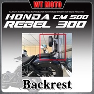Big sale For HONDA Rebel 300 500 CM300 500 backrest Multifunctional folding backrest for honda rebel