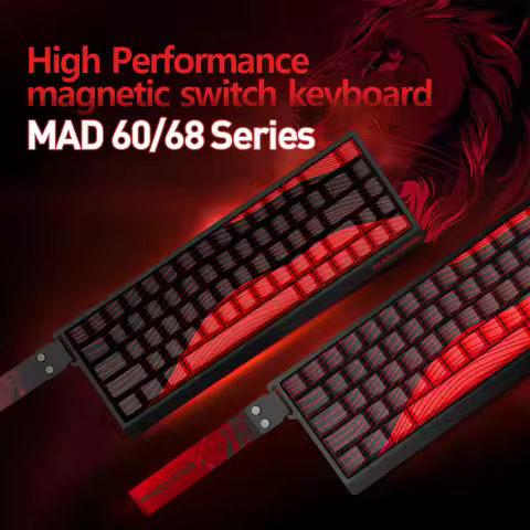 FGG MADLION MAD 60HE Magnetic Switch Mechanical Keyboard Gaming Wired Keyboard Custom MAD 68HE Espor