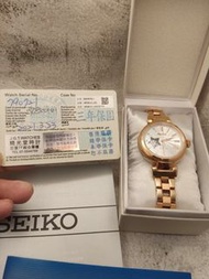 開芯 原價$19,000 Seiko Lukia 精工 玫瑰金 藍寶石 機械錶 拋光 100米 女錶 seiko 二手