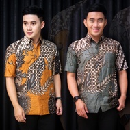 [Limited] Kemeja Batik Jawa (Dark Green) (Dark Mustard) Batik shirt batik shirt baju batik lelaki ke