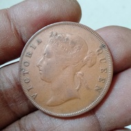 Coin Straits settlement 1 Cent 1895 Victoria
