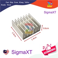 Raspberry PI Heatsink 14x14x6 mm Aluminium Clear Anodized Available in Black and Gold. 14*14*6 mm Al