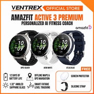 AMAZFIT Active 3 premium Smart Watch Jam Running GPS Strava Watch Amazfit Watch Hyrox Amazfit Smartw