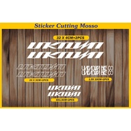 Unknown Fixie Bike Cutting Sticker 1 Set Fixie Sticker