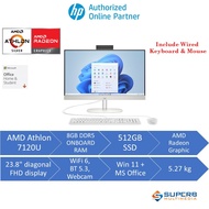 HP 24-CR0143D AIO Dektop (23.8"/Athlon 7120U/8GB 512GB/Windows 11/OPI)