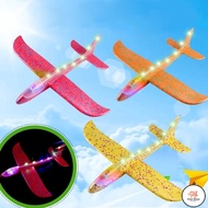 FS 48CM Outdoor Toys- Kids EPP Foam Led Airplane,led Throwing Airplane Glider Aircraft for Kids