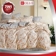 CADAR COMFORTER 5D (7IN1) SET WITH COMFORTER 100% COTTON PREMIUM QUALITY BEDSHEET