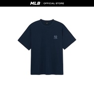 MLB เสื้อยืด ยูนิเซ็กส์ Vintage Monogram Big Lux Over Fit T-Shirts รุ่น 3ATSM0754 50NYS สีน้ำเงิน