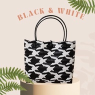 [Trends eMart] FREE TWILLY Finely Handwoven Malaysian Borneo SARAWAK Penan Handmade Tote Bag L / Bak