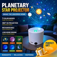 Rechargeable Universe Planet Star Projection Light Romantic Galaxy Planet Projector Bedroom Atmosphe