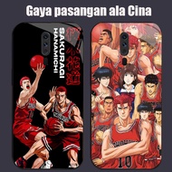DK-82 Anime Slam Dunk Casing GLASS soft frame black OPPO Reno 2019 F11 A9 2F A5 2Z A9X 2020 Pro