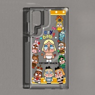 Samsung S25 Ultra S25FE S24 FE S24 Ultra Cute Crybaby Thailand Hard Transparent Space Case for Samsu
