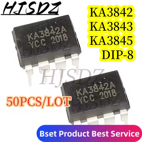 【50PCS】"Switch power preferred IC" KA384X full series (DIP-8) KA3842 KA3843 KA3845 PWM controller in
