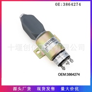 Sesuai untuk Cummins 4BT3.9 6BT59 Enjin Flameout Solenoid Valve Injap Tutup Bahan Api 3864274