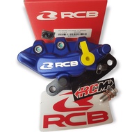 KALIPER CALIPER DEPAN RCB RACING BOY RACINGBOY DOUBLE PISTON S SERIES WARNA BIRU HITAM GOLD SILVER M