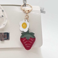 Hand-stitched Genuine Leather Strawberry Bag Pendant Bag Pendant Genuine Leather Pendant Genuine Lea