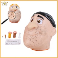 deveodo Stress Relief Blackheads Remover Face Simulator Fidget Toy Stress Relief Pimple Popping Toy 