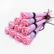 5/10Pcs Soap artificial Flower Carnation Rose Bouquet Valentine's Day Decoration Home Room Decor Soa