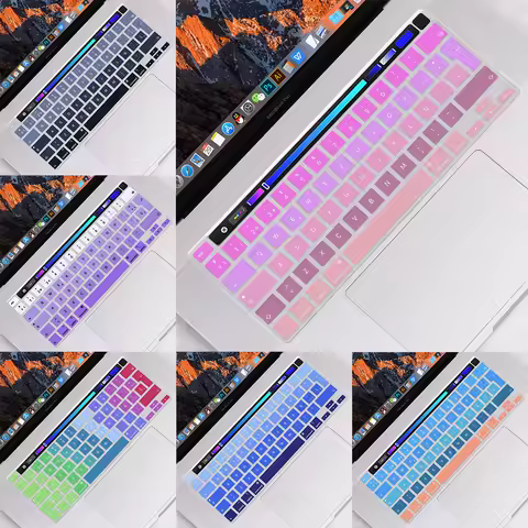 EU Spanish Version Keyboard Cover Skin Protector for MacBook Pro 13 inch 2020 M1 A2338 A2289 A2251 T