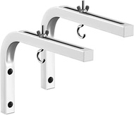 WASJOYE Projector Screen Wall Mount L-Brackets, 16.5 cm Adjustable Extension with Hooks, Home Projec
