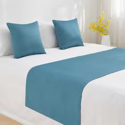Hot Sales Water Ripple Bed Runner Throw Home Hotel Decoration Bed Flag Wedding Bedroom Bed Tail Towe