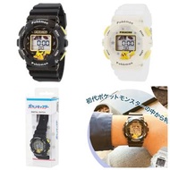 日本直送🇯🇵現貨黑色白色 Pokemon 寶可夢Pikachu電子手錶1個