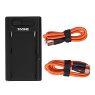 [STC1] NPF Battery Adapter Plate with D TAP Type C USB A Output Fast Charger Indicator Lights for NP