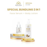 Skin Soul Bundling Package - Skin Soul 24K Snail Gold Face Serum & SkinSoul Brightening Body Lotion 