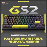 ONIKUMA G52 Real Mechanical Keyboard Computer Office Game Wired Keyboard Gaming Green Axis 82-Key Ke