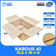 CARDBOARD PACKING 13.5x10X6 cm ONLINE PACKING/BOX CORUGATED CARDBOARD B-FLUTE