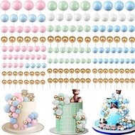 20 Pieces Balls Mini Balloons Cake Topper Cake Decorations Balls Faux Pearl Balls Cake Picks DIY Cak