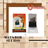 Iron Drill Eye SET 1-10MM 19PCS - Eyes Drill SET ALDO - Drill Eyes SET