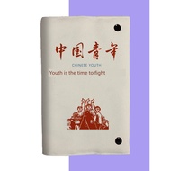 pembalut buku plastik laminate a4 Buku nota hadiah pasangan pemuda Cina Mandarin merah A5 jaket buku