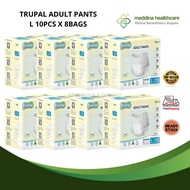 MEDDINA Trupal Adult Pants L (10pcs X 8bags)