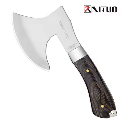 XITUO Mini Axe Broad Tomahawk Axe Hammered Camping Hatchet With Stainless Steel Hunting Tactical Sur