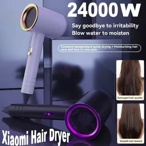Xiaomi 24000W Hair Dryer Household High Power Blue Negative Ion Quick Drying Hair Dryer Does Not Hur