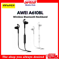 Awei A610BL Wireless Bluetooth Earphones | Sports Earphone Stereo Music Headset Handsfree with Microphone | Brand New