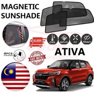 Perodua ATIVA Epic Magnetic Sunshade  (4pcs) Accessories Automotive