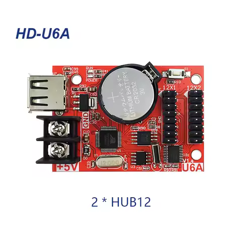 Single Dual Color USB Controller Huidu HD-U6A U6B U61 U62 U63 U64 Single Colour LED Control Card