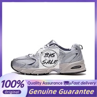 Discount in Straw Time 530 Unisex Low-Top Running Shoes Beige White Silver QF4Z 272