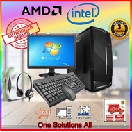 Budget Office Study Normal Use PC Desktop AMD Athlon 200GE Intel Pentium G6400 i3 10100 Full Set NEW 3 Years Warranty