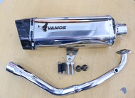 ท่อ Vamos Giorno+ ปลายคาบอนแท้ ตรงรุ่น  ท่อมี มอก ปลายคาบอน 2 รู  ราคา7010