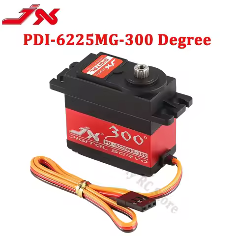 JX PDI-6225MG 25kg Metal Gear Brushless Motor Digital Servo 300 Degrees RC Car High Torque Servo For