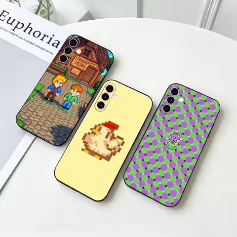 Game S-Stardew Valley Phone Case For Samsung Galaxy A73,A72,A71,A70,A53,A52,A51,Others Soft Black Co